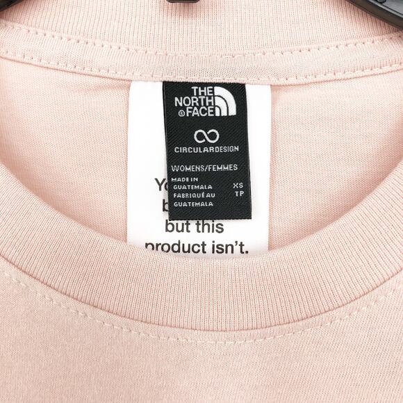 The North Face Womens Half Dome Logo Tee XS Pink Moss Short Sleeve NWT - Picture 8 of 12